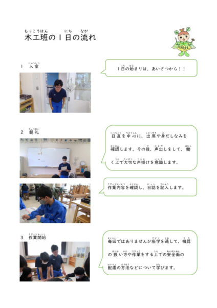 木工班1日の流れのサムネイル