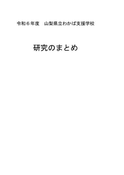 R６研究のまとめ（最終版）のサムネイル
