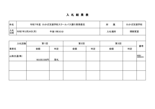 わかば支援学校本校スクールバス運行業務委託のサムネイル