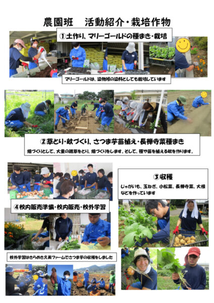 R7農園班活動紹介・栽培作物（HP）のサムネイル